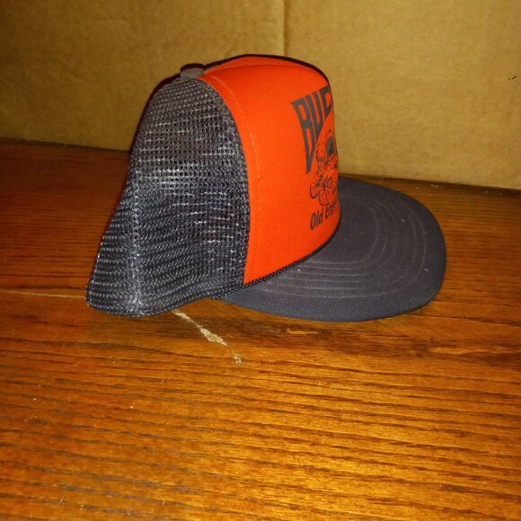 VTG Buckley Old Engine Show 1990 John Deere Cap Hat Trucker Black Red Mesh - Picture 5 of 7